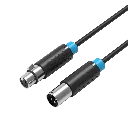 [BBFBK] VENTION XLR Audio Extension Cable 8M Black Model # BBFBK.webp