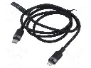 [TRDBF] VENTION USB 2.0 Type-C Male to Type-C Male 3A Cable 1M Black Aluminum Alloy Type Model# TRDB.webp