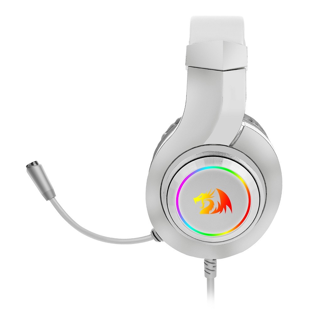 Headset Gamer Redragon Hylas H260-W RGB - Branco