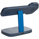 CANYON Wireless Charging Station Hexagon 310 3in1 DarkGrey/Blue - Extra Image 1