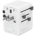 CANYON Travel Adapter OnTour 70 EU/UK/US/AUS 70W White - Extra Image 1