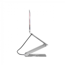 Canyon Laptop stands with hub, TYPE C F to HDMI2.0+2USB3.0+USBC3.0+RJ45+PD, TYEP C TO C cable 1m white with Emarker: HUSB332A, Material: Aluminum case+ABS+PS, Size: 245x240x27.2+/-0.3mm, Weight:1304g - Extra Image 2