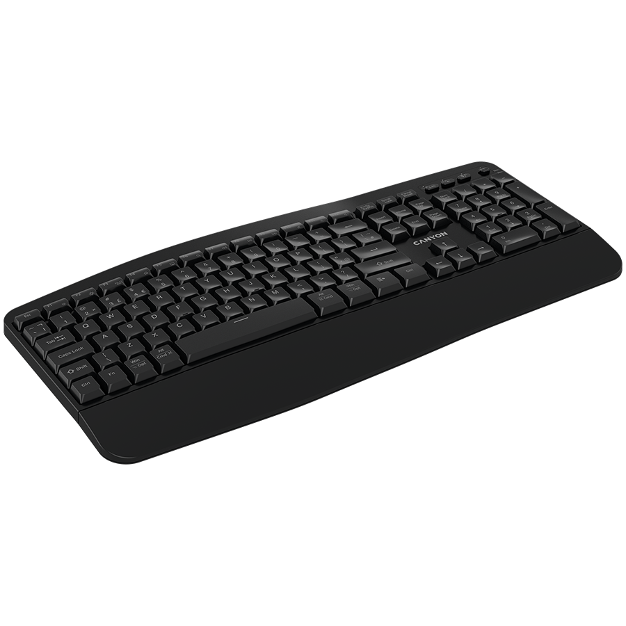 CANYON keyboard HKB-W6 Wireless Black EN/AR - Extra Image 1