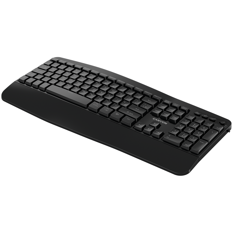 CANYON keyboard HKB-W6 Wireless Black EN/AR - Extra Image 2