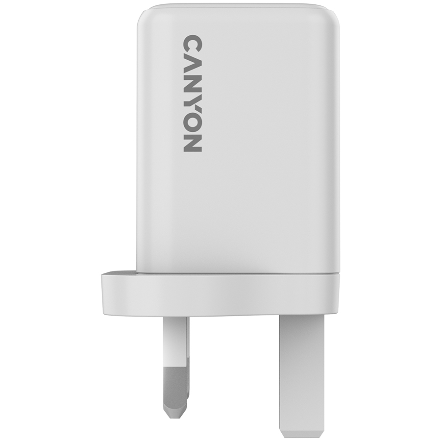 CANYON charger CU45AC GaN 45W 1xPD 1xQC UK White - Extra Image 3
