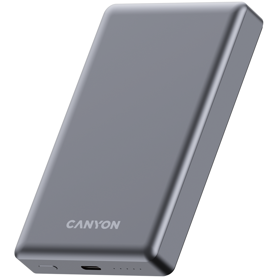 CANYON power bank OnPower 510 slim Magnetic 10000 mAh PD20W Dark Grey - Extra Image 3