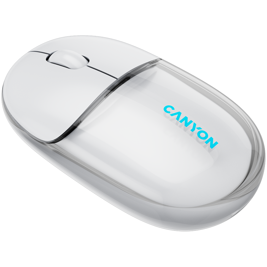 CANYON mouse OnClick 24 BT/ Wireless Transparent/White - Extra Image 2
