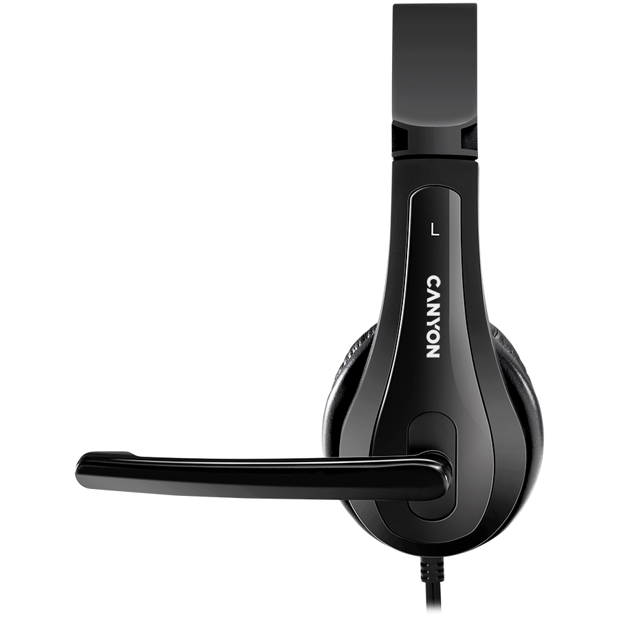 CANYON PC headset CHSU-1 PC Mic USB 2m Black - Extra Image 2