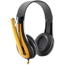 CANYON PC headset HSC-1 PC Mic Flat 2m Black Yellow - Extra Image 2