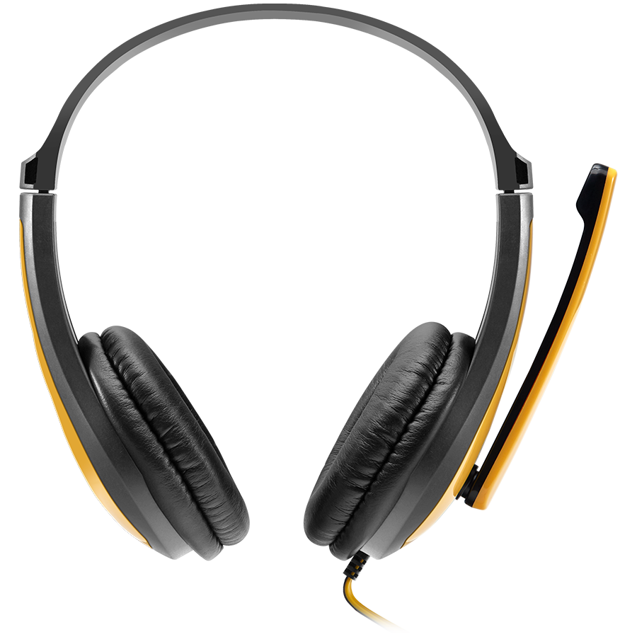 CANYON PC headset HSC-1 PC Mic Flat 2m Black Yellow - Extra Image 3