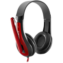 CANYON PC headset HSC-1 PC Mic Flat 2m Black Red - Extra Image 2