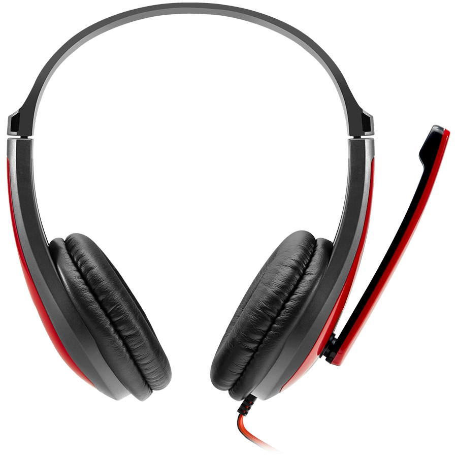 CANYON PC headset HSC-1 PC Mic Flat 2m Black Red - Extra Image 3
