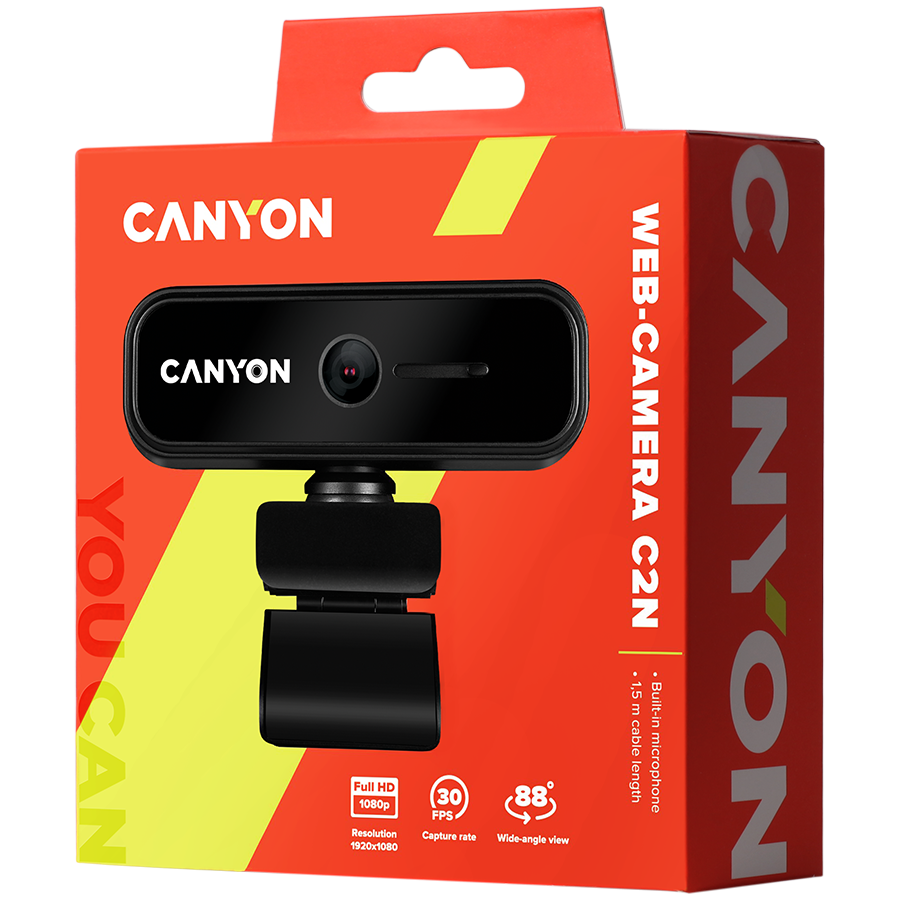 CANYON webcam C2N Full HD 1080p Black - Extra Image 1