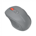 Canyon 6 buttons wireless 2.4Ghz mouse, MX8650A Sensor, DPI up to 1600,Injection case, 3 M life times left and right switches, 2xAAA battery, ABS material. Size: 105x71x40mm, Weight: 59g, Dark grey - Extra Image 2