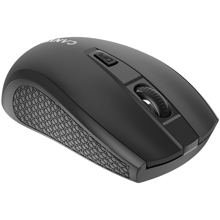 CANYON MW-7, 2.4Ghz wireless mouse, 6 buttons, DPI 800/1200/1600, with 1 AA battery ,size 110*60*37mm,58g,black - Extra Image 2