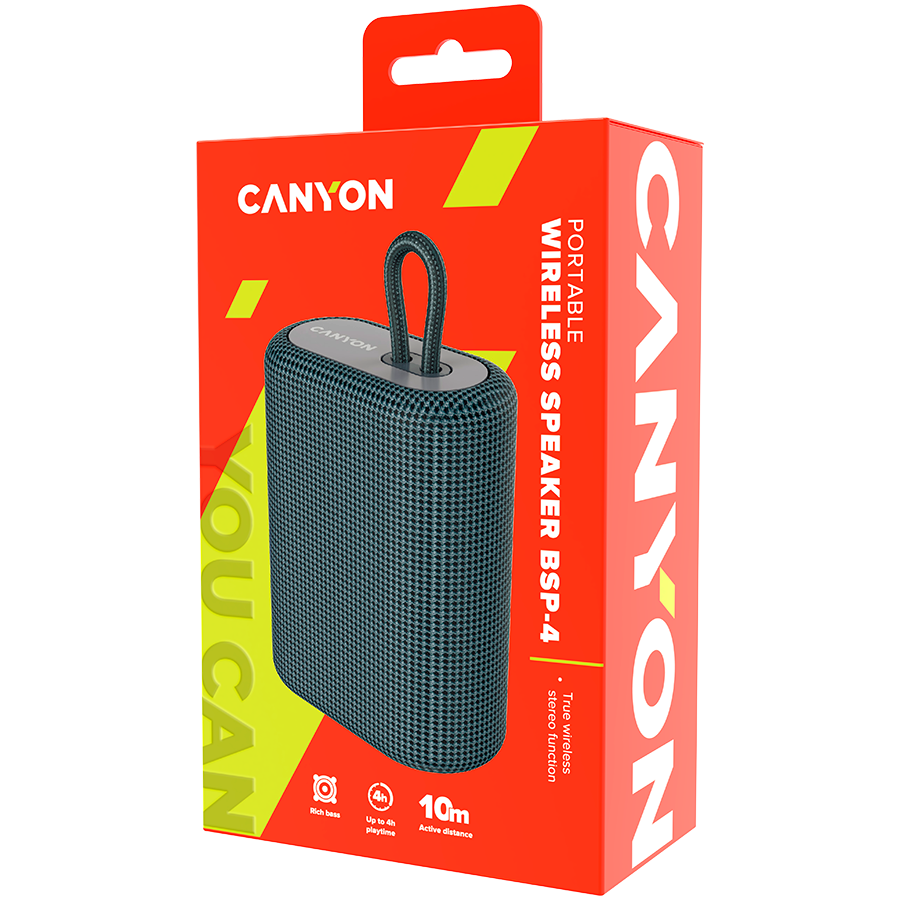 CANYON speaker BSP-4 5W Dark Grey - Extra Image 1