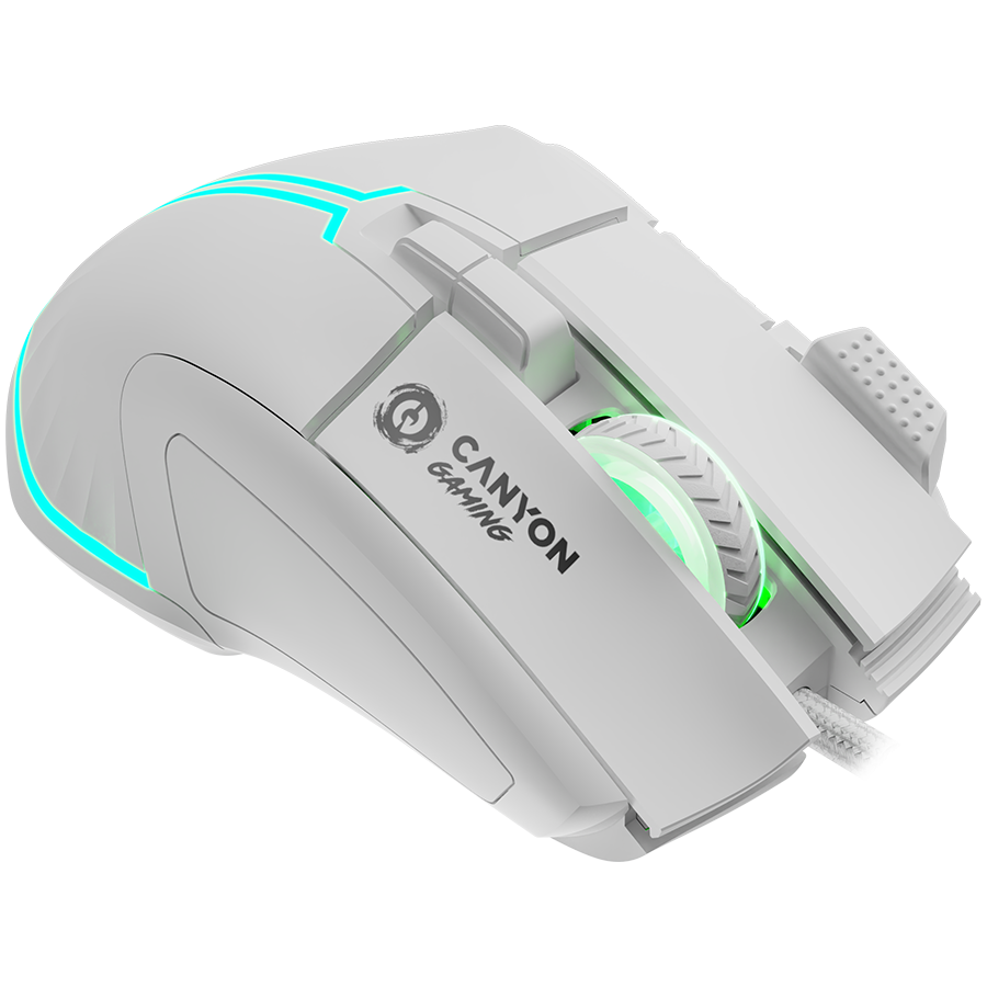 CANYON mouse Fortnax GM-636 RGB 9buttons Wired White - Extra Image 1