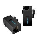 VENTION Cat.6 UTP Keystone Jack Coupler 5 Pack Black Model # IPGB0-5