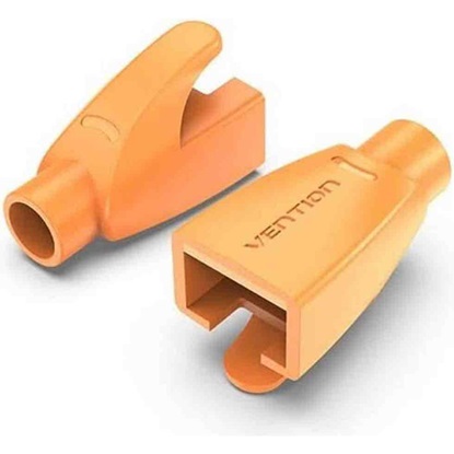 VENTION RJ45 Strain Relief Boots Orange PVC Type 100 Pack Model # IODO0-100