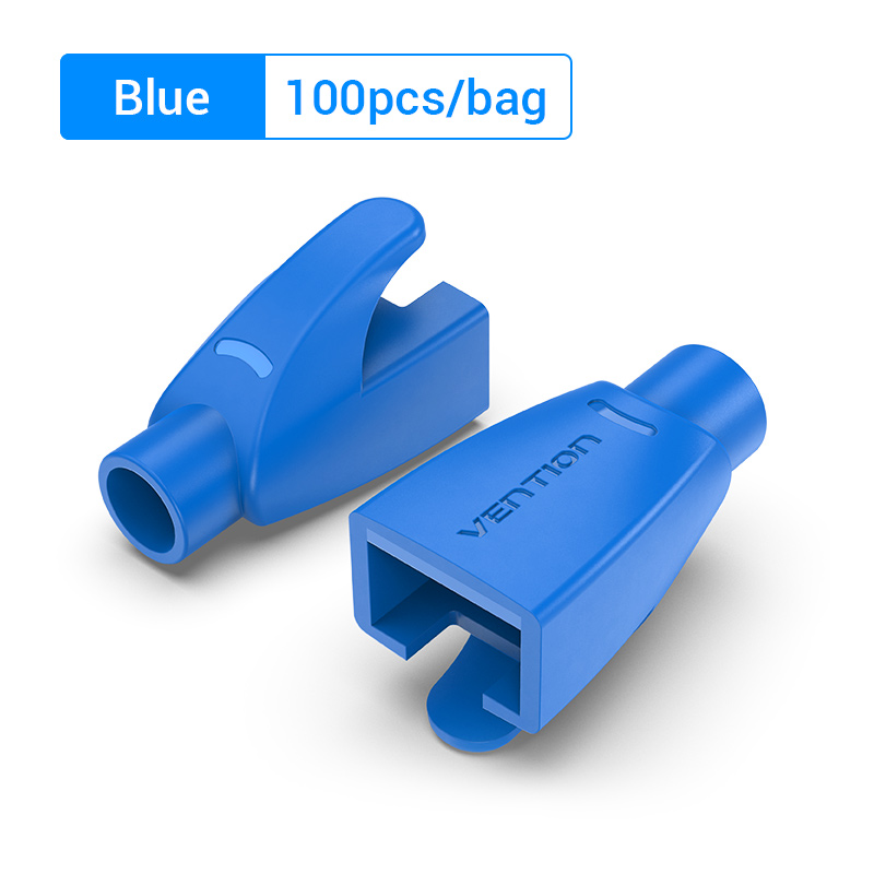 VENTION RJ45 Strain Relief Boots Blue PVC Type 100 Pack Model # IODL0-100