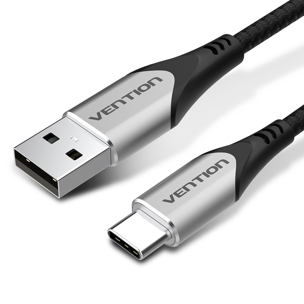 VENTION USB-C to USB 2.0-A Cable 1M Gray Aluminum Alloy Type Model # CODHF