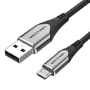 VENTION USB 2.0 to Micro USB Cable 2M Gray Aluminum Alloy Type Model # COAHH