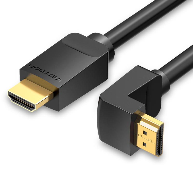 [AAQBI] VENTION HDMI Right Angle  Cable 270 Degree 3M Black Model # AAQBI