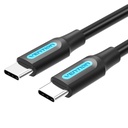 VENTION USB 2.0 C Male to Male Cable 0.5M Black PVC Type Model # COSBD