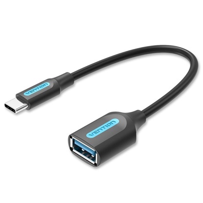 VENTION USB 3.1(Gen 1) C Male to A Female OTG Cable 0.15M Black PVC Type Model # CCVBB