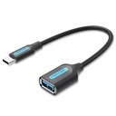 VENTION USB 3.1(Gen 1) C Male to A Female OTG Cable 0.15M Black PVC Type Model # CCVBB