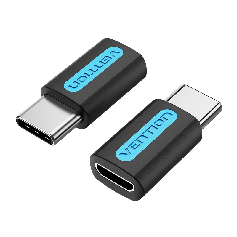 VENTION USB-C Male to Micro USB 2.0 B Female Adapter Black PVC Type Model # CDXB0