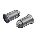 VENTION Two-Port USB A+C(30+30) Car Charger Gray Mini Style Aluminium Alloy Type Model # FFFH0