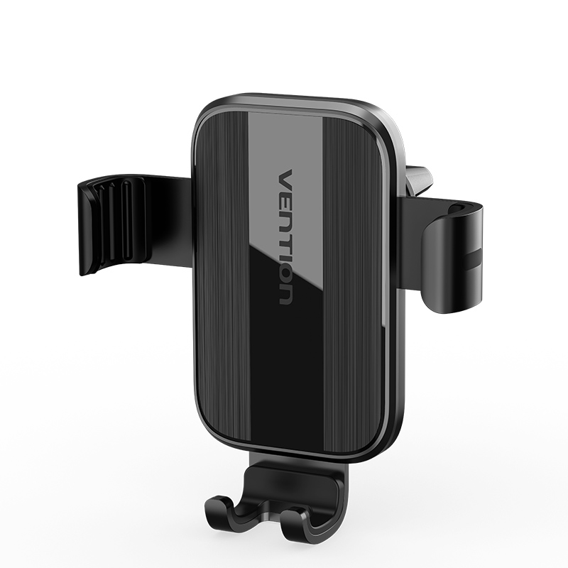 [KCTB0] VENTION Auto-Clamping Car Phone Mount With Duckbill Clip Black Square Fashion Type Model # KCTB0