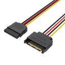 VENTION SATA 15P Power Extension Cable 0.3M Black X2 Model # KDABY-2
