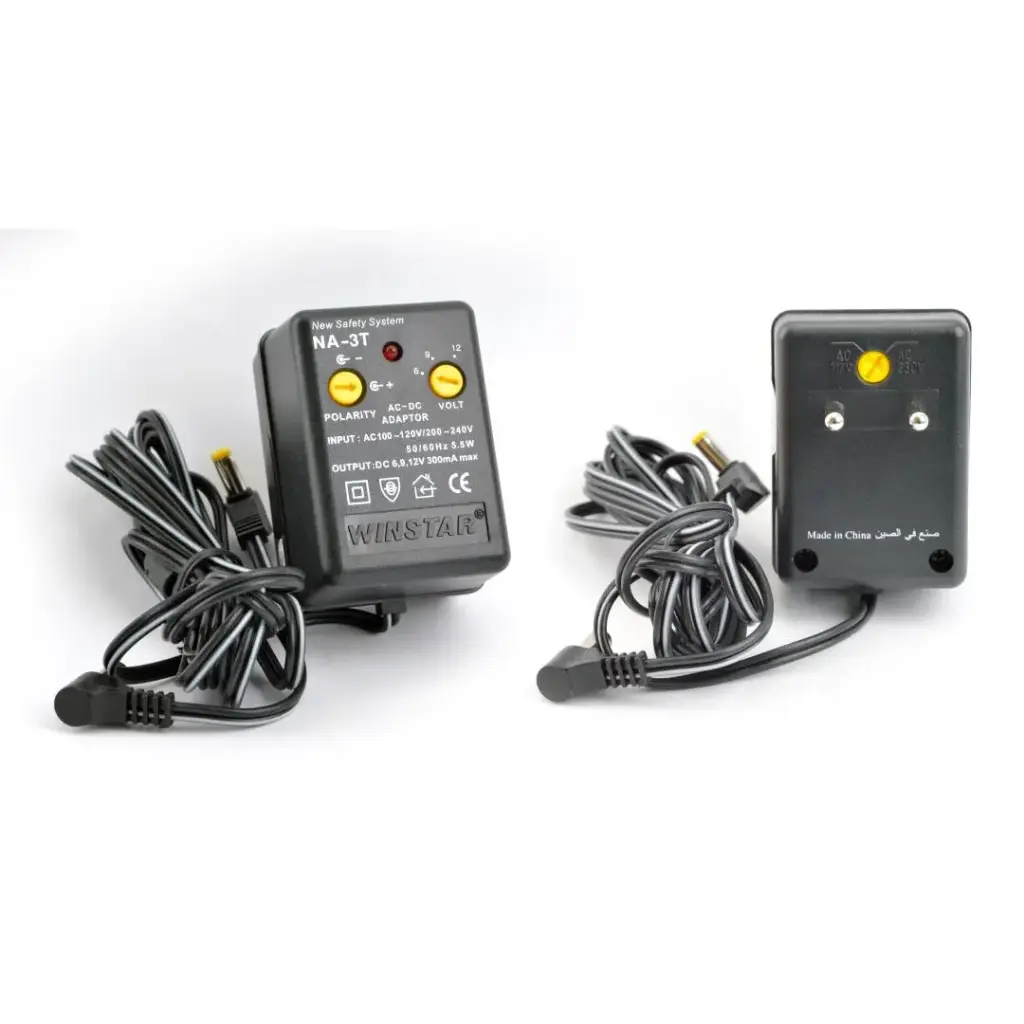 Terminator AC/DC Telephone Adaptor Universal 2 Way 300mA Input 100-120V/200-240V 50/60Hz 5.5W Output DC 6-12V