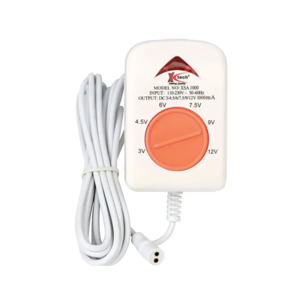 [XSA 1000] Terminator AC/DC Power Adaptor Regulated 6 Way 1000mA Input 110/230V Output DC 3-12V