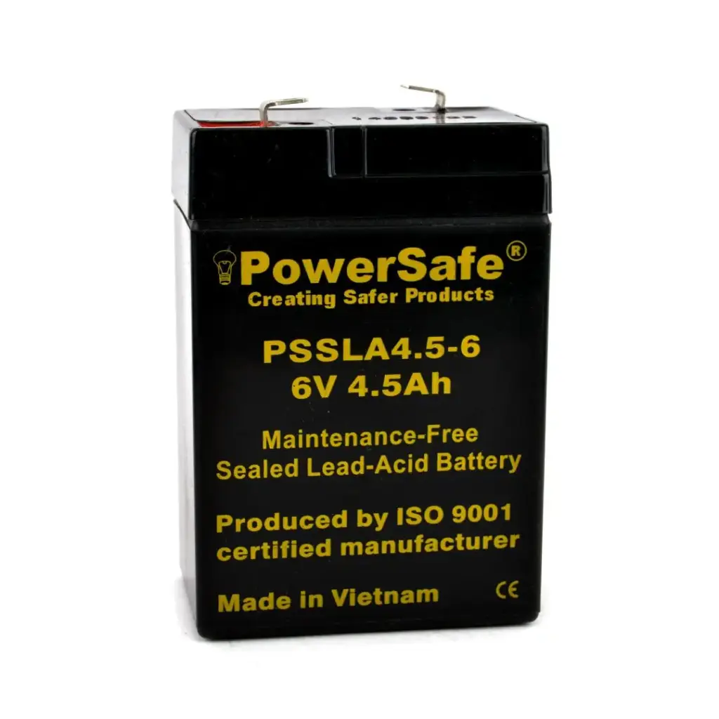 [PSSLA 4.5-6] PowerSafe SLA Battery 6V-4.5Ah (Vietnam)