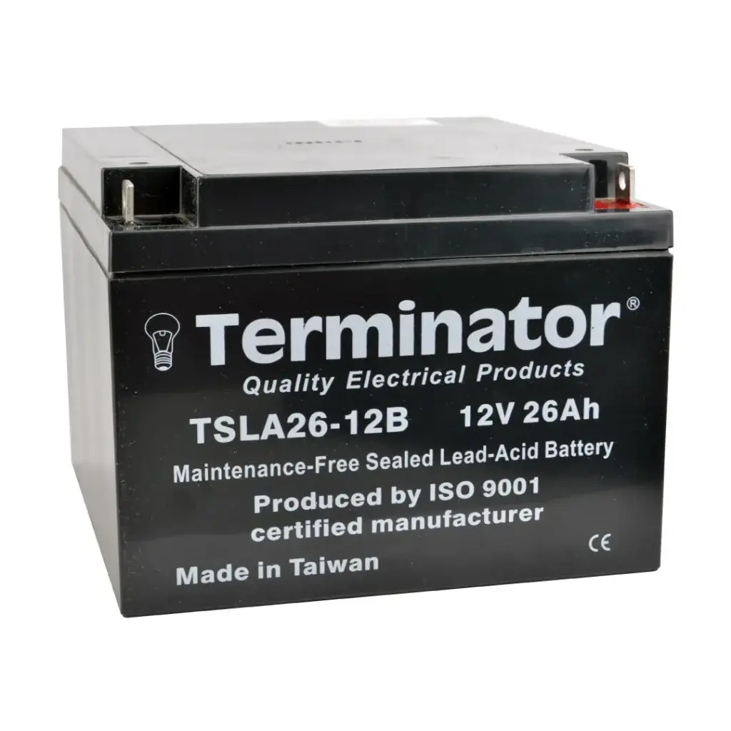 [TSLA 26-12B] Terminator SLA Battery 12V-26Ah (Taiwan)