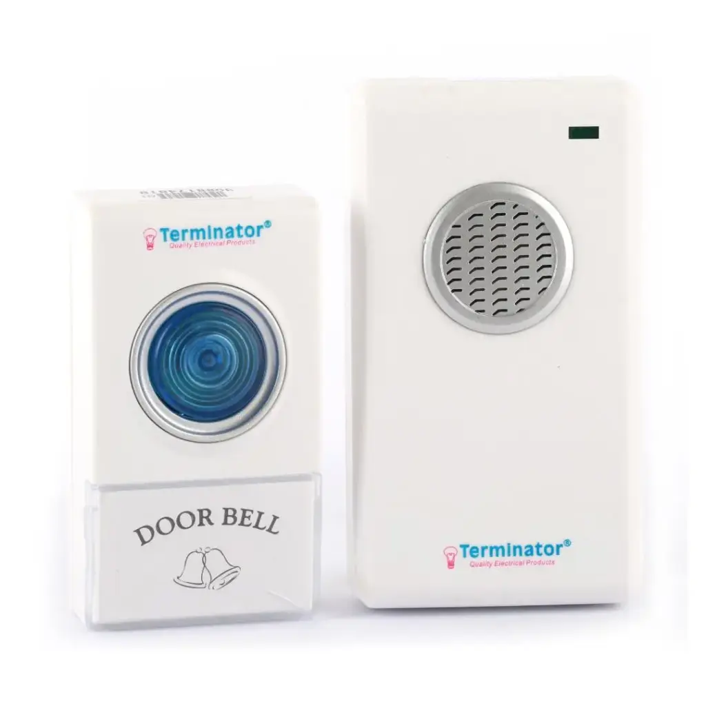 Terminator Door Bell Digital Wireless With 38 Different Melodies 2 Pin Plug