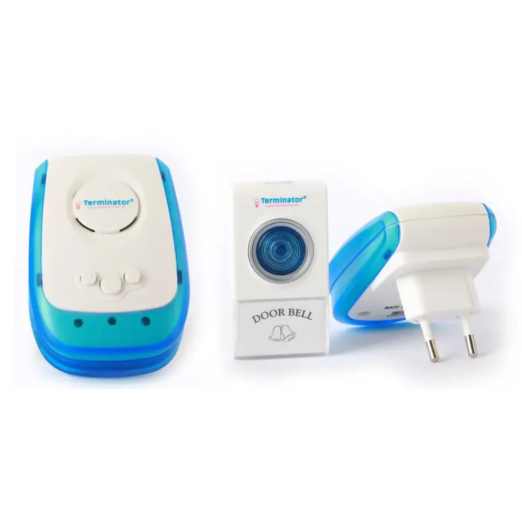 Terminator Door Bell Digital Wireless With 38 Different Melodies + 1 T with 2 R