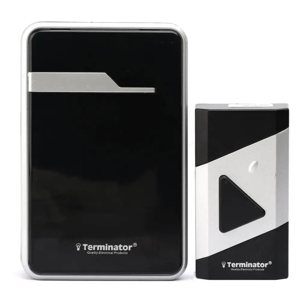 Terminator Door Bell Digital Wireless With 38 Different Melodies DC Black