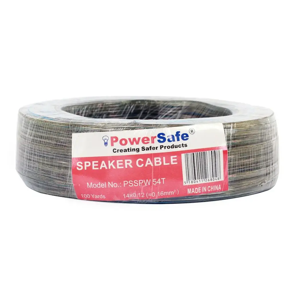 [PSSPW 54T] PowerSafe Speaker Cable 14/0.12CCA Transparent PVC Size:2.1*4.4