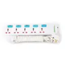 Terminator 5 Way Universal Power Extension Socket 3M Cable 13A