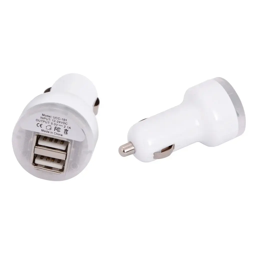 Terminator Car Charger 12/24V With 2USB Sockets 2.1A
