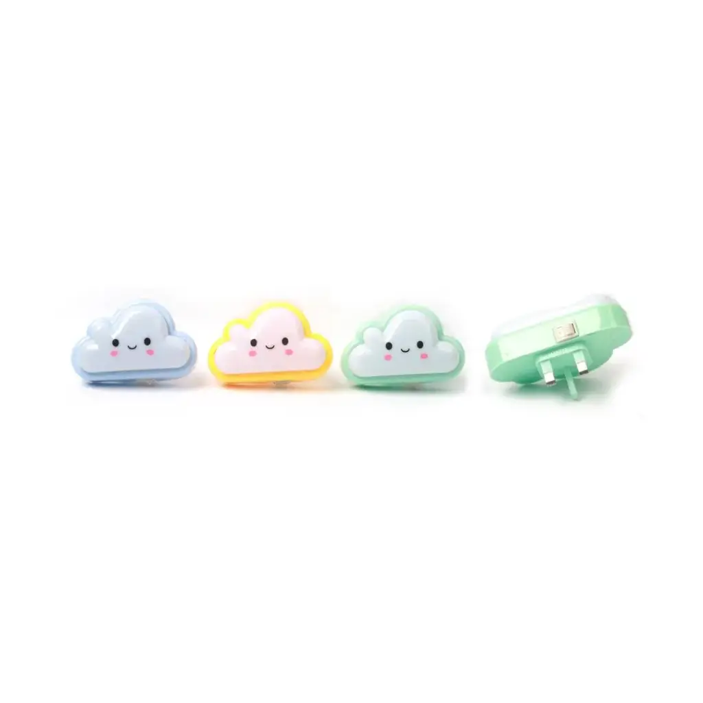 PowerSafe Night Light Cloud Shape Assorted Colors With Switch