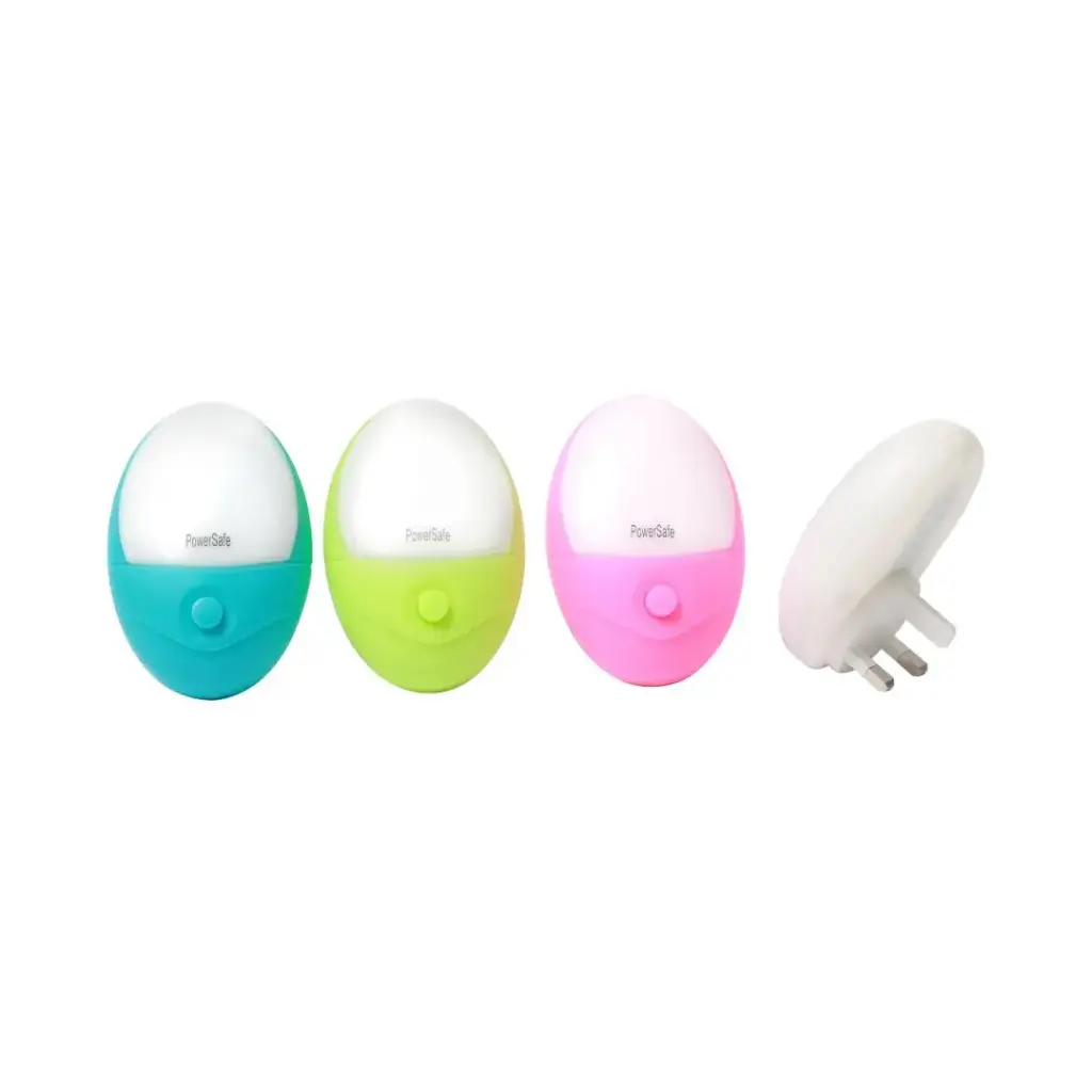 [PSNL 69] PowerSafe Night Light 4 LED 0.5W Oval Shape Assorted Colors With Switch