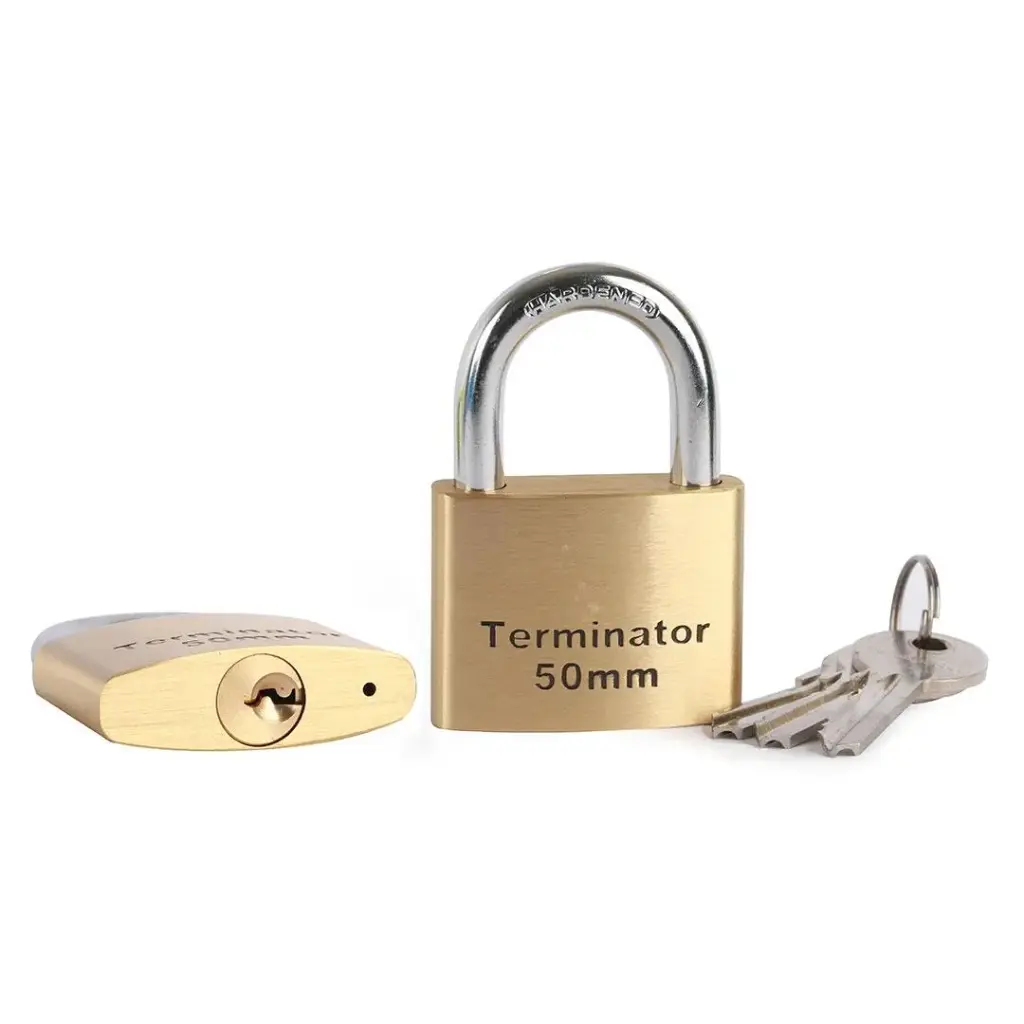 [TPL 9050] Terminator Brass Pad Lock (50mm)