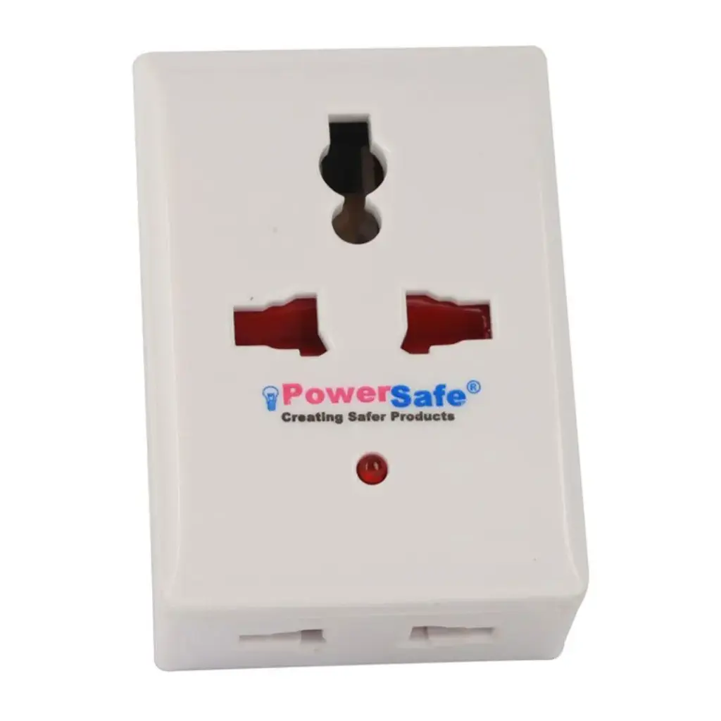 [PSMA 7507] PowerSafe 3 Way Multi Adaptor One Universal  socket & two 2 Pin Sockets 16A Schuko plug