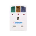 Terminator 3 Way UK Multi Adaptor 3 Pin With Indicator And Individual Switches Fitted 13A Fuse