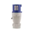 Terminator 3-pin industrial plug, 2-Pole+Earth, 6h, 200-250V~16A, IP44, rewirable